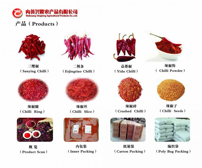 Les piments rouges de bonne qualité de Tianjin poivrent le morceau entier de cosses