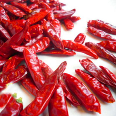 Piments rouges séchés sans tiges avec 14% d'humidité maximale - endroit frais et sec