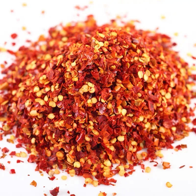 Additif alimentaire Les flocons de piment chaud avec des ingrédients