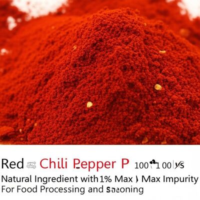Poudre de piment rouge biologique 100 grammes Ingrédient naturel avec 1% d'impureté max. pour la transformation alimentaire et l'assaisonnement
