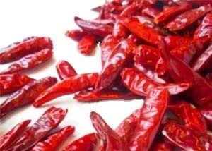 L'air a séché les cosses sèches refoulées chaudes du Chili de milieu rouge de piments de Tianjin