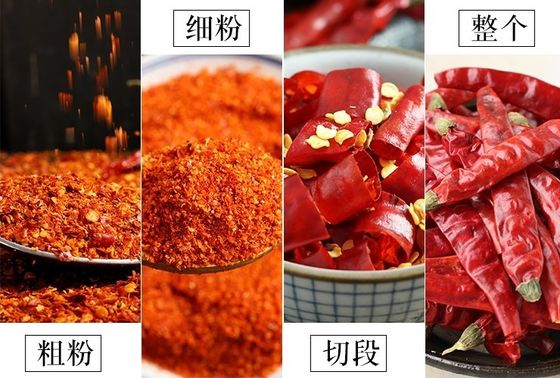 Boulettes de piment tout entier goût aigre sauce chinoise de piment épicée avec un arôme fort