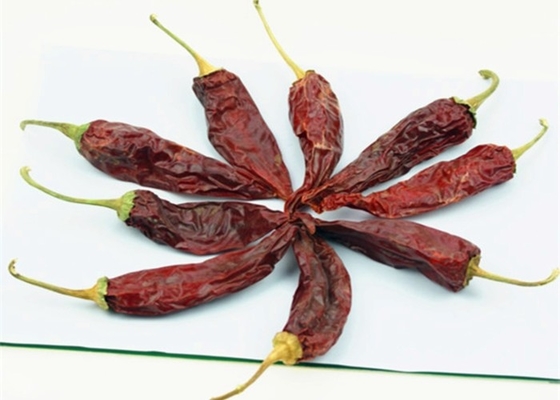 L'air de piments de yidu de poivron a séché avec/sans catégorie A de la tige 8 000 SHU 10-15 cm